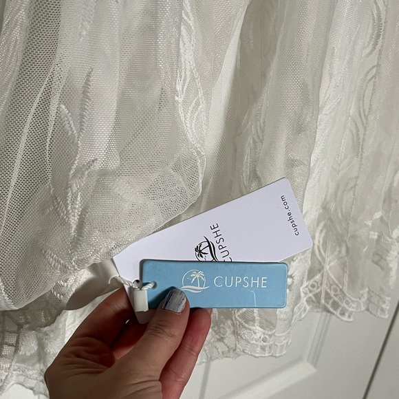 NWT Cupshe white lace dress size small - Picture 10 of 15